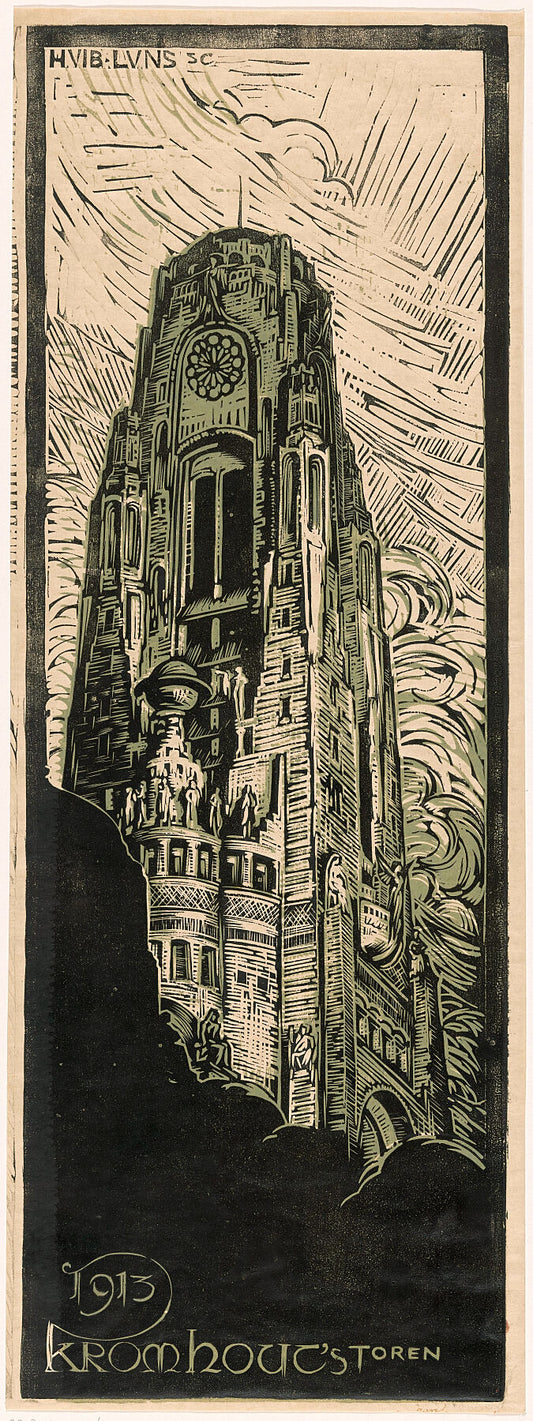 Raadhuistoren, Huib Luns, 1913