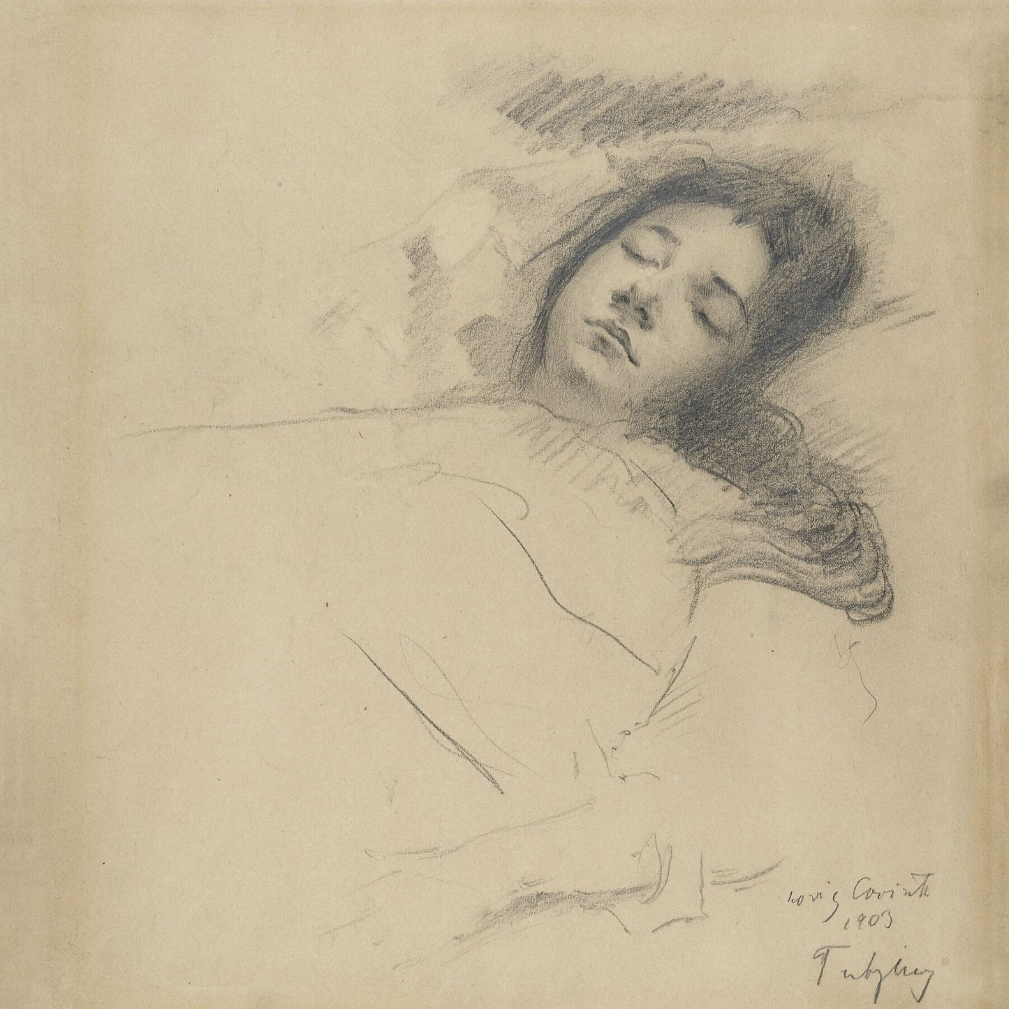 The Artist's Wife Asleep by Lovis Corinth - 1902–03