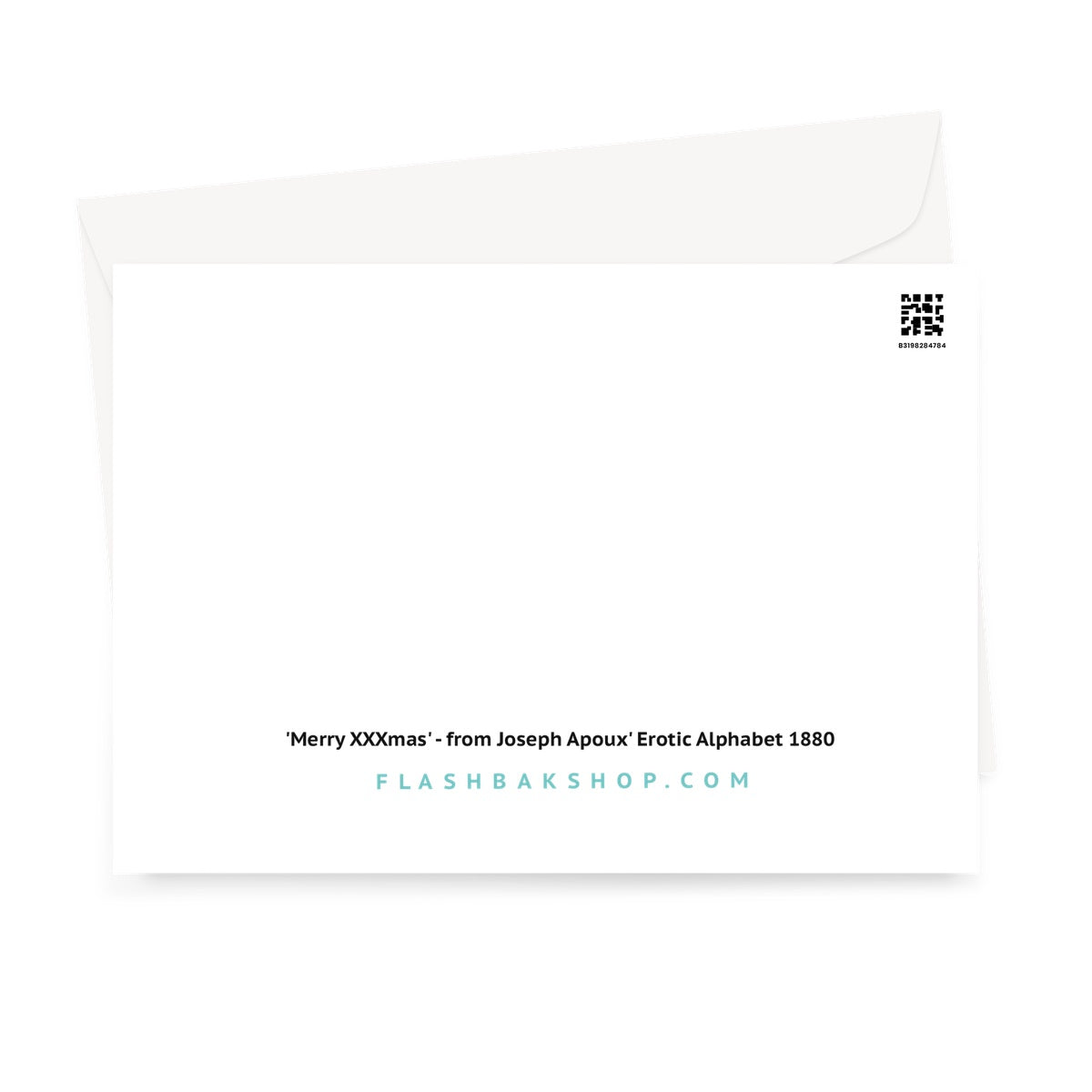 Merry XXXMas, Erotic Alphabet (1880) Greeting Card