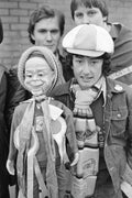 Manchester City Fan with a Ventriloquist Dummy by Iain SP Reid - c. 1976