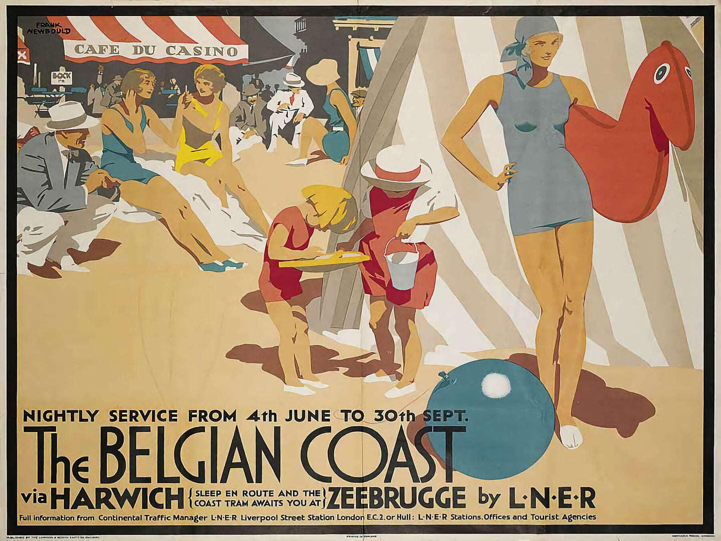 The Belgian Coast LNER by Frank Newbould - c.1930