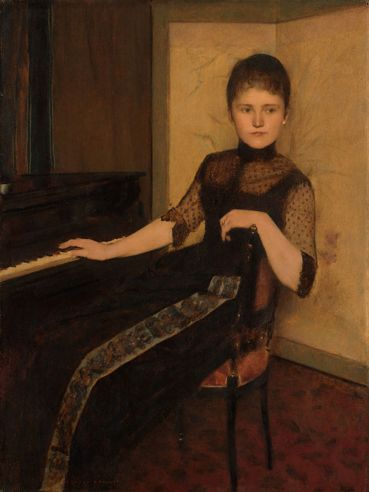 Portrait of Lady Maria Francisca Louisa Dommer van Poldersveldt, Fernand Khnopff, 1888
