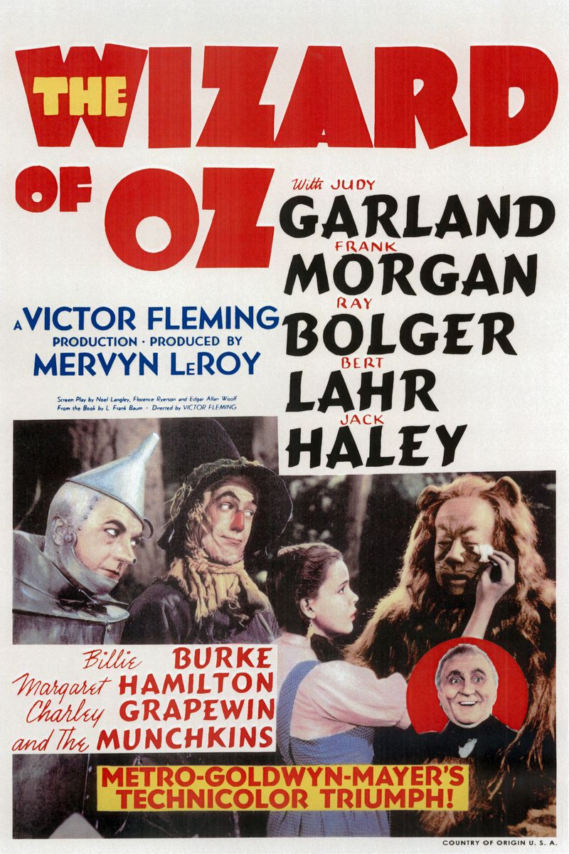 Wizard of Oz, Movie Poster - 1939