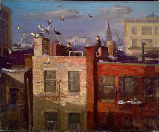 Pigeons by John Sloan - 1910