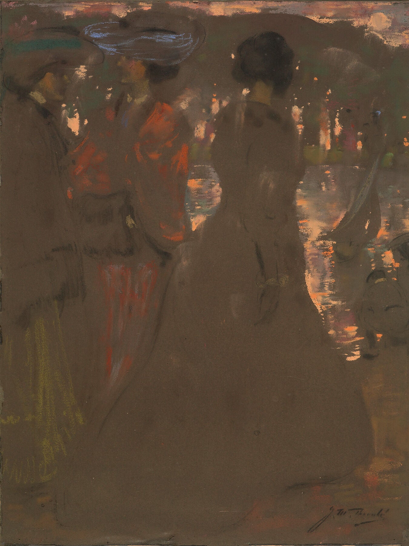 On the banks of the Serpentine by James Herald - 1905.