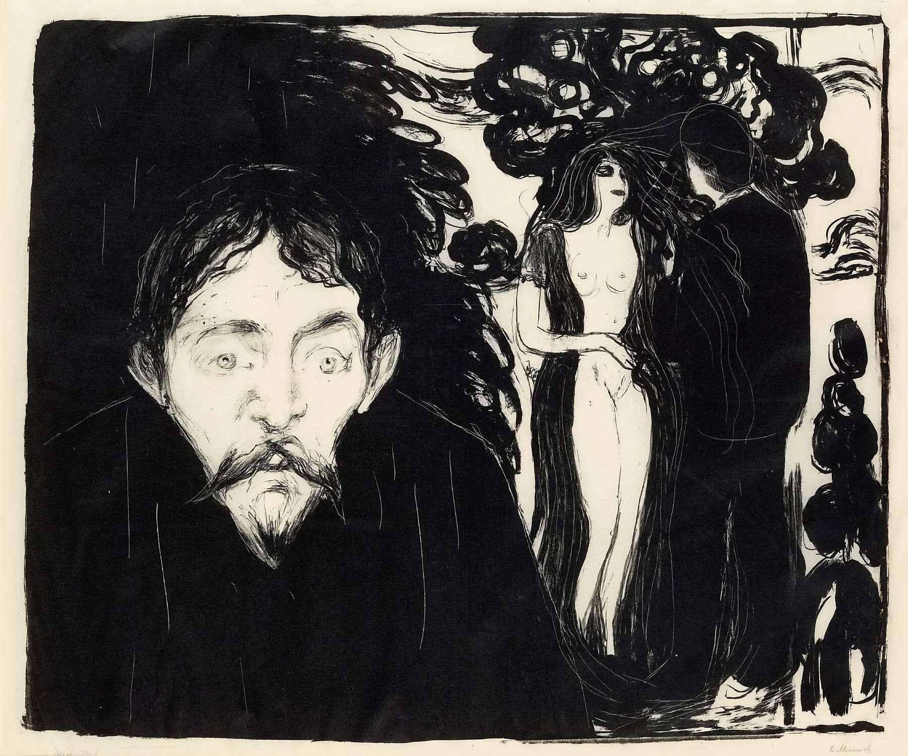 Jealousy II by Edvard Munch - 1896