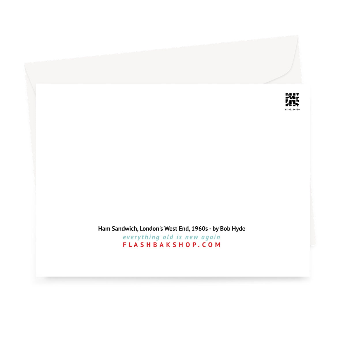 Ham Sandwich In London's West End by Bob Hyde, 1960s - Greeting Card