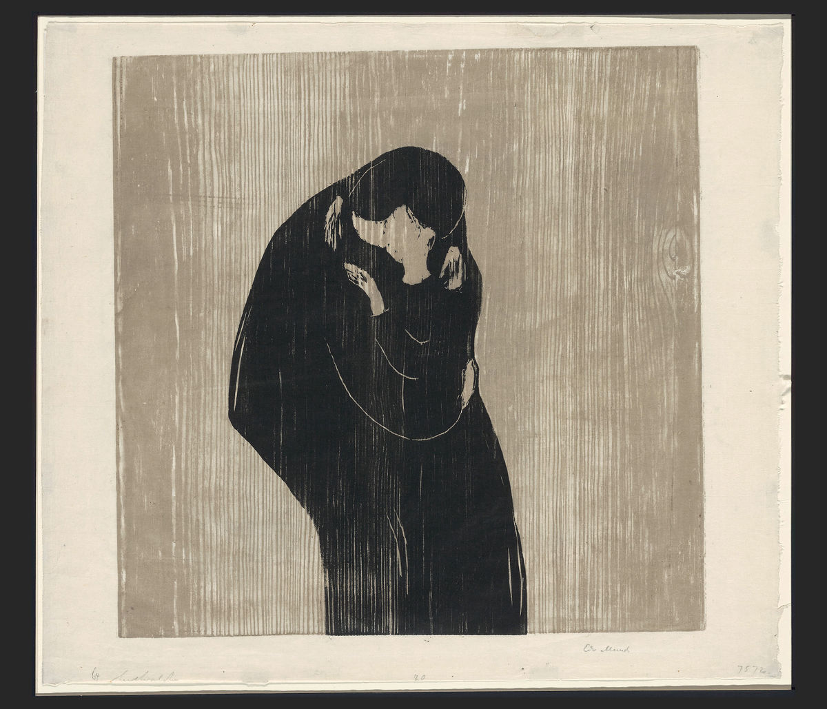 The Kiss IV by Edvard Munch - 1902