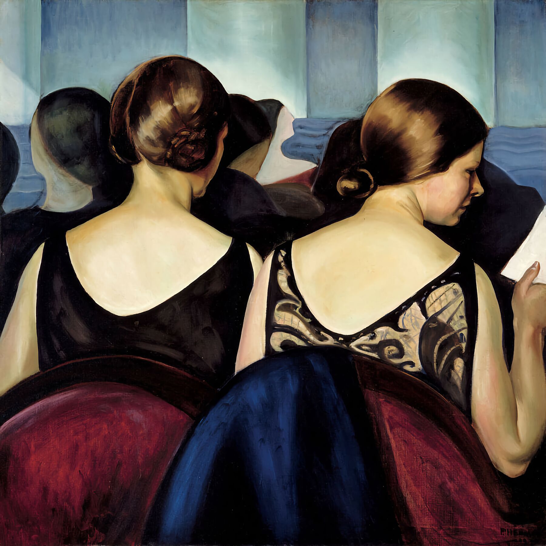  At the Theatre by Prudence Heward  1928