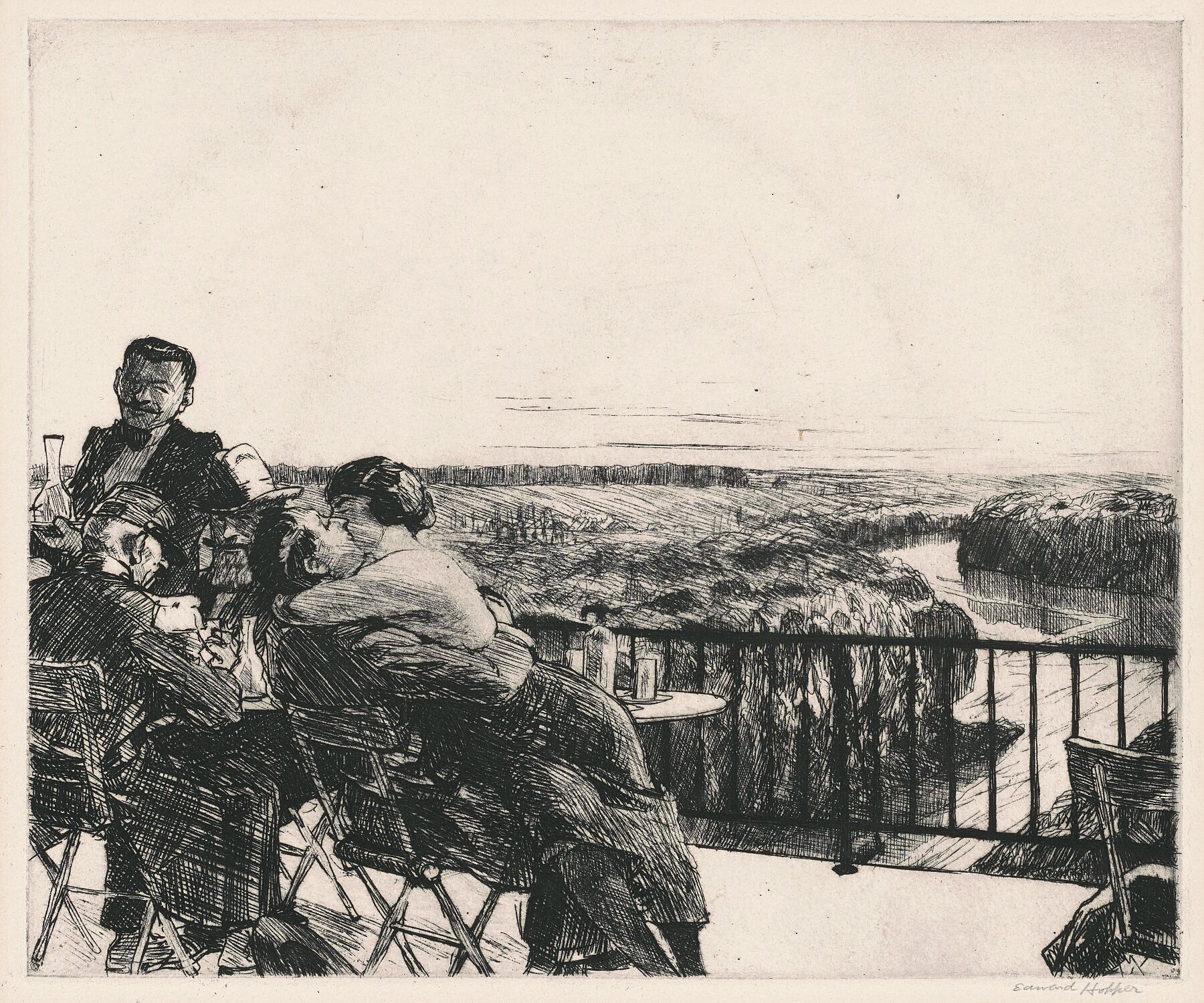 Les Deux Pigeons by Edward Hopper - 1920