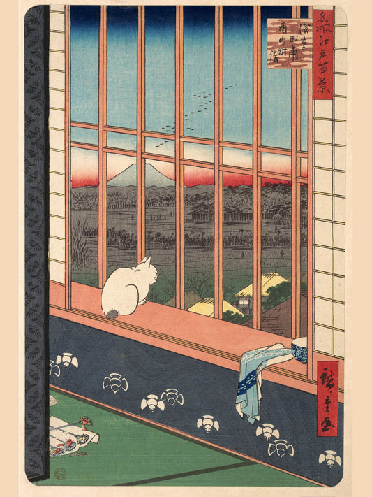 Arrozales de Asakusa y Festival Torinomachi de Ando Hiroshige - 1857