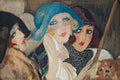 Three Women Under an Umbrella Gerda Wegener - c.1925