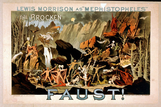 Faust avec Lewis Morrison dans le rôle de "Méphistophélès" 