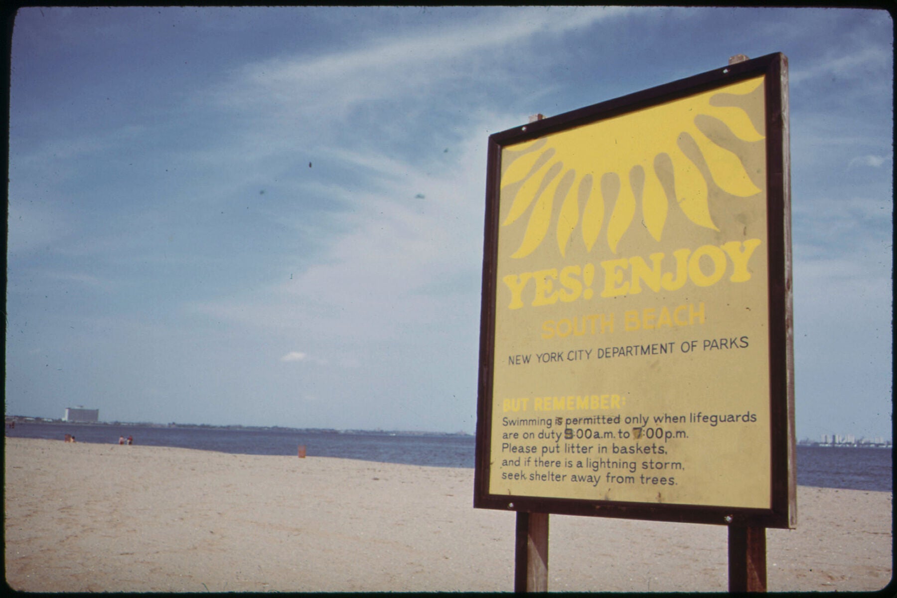 South Beach, Staten Island, Is Safe for Swimming by Arthur Tress - 1973