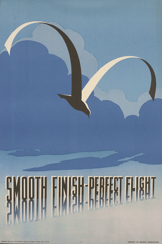 Smooth Finish - Perfect Flight Ministry of Aircraft Production, WW2 - 1940s