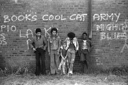 Five Cool Cats in Manchester, England by Iain SP Reid - c. 1976