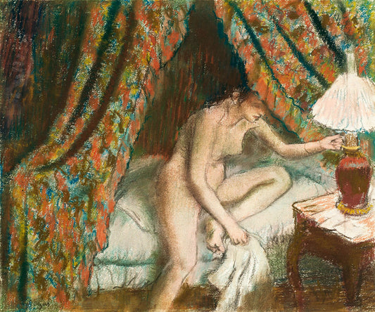Retiring by Edgar Degas - 1883