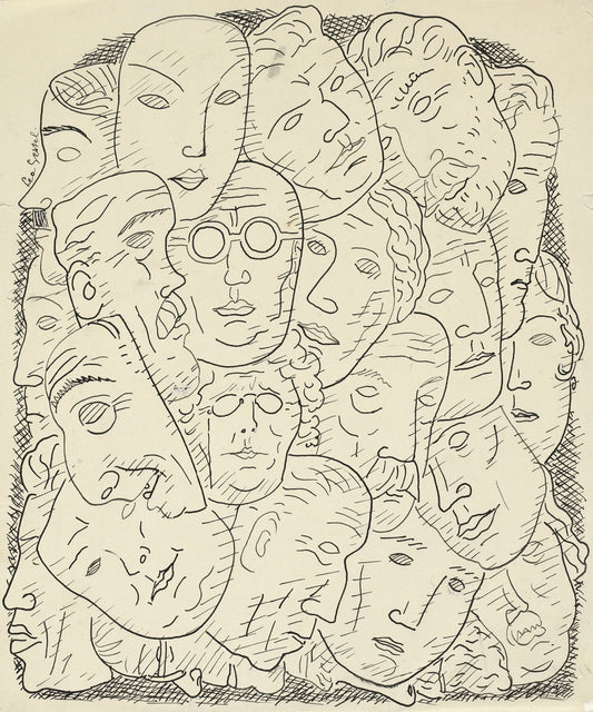 Masks by Leo Gestel - c. 1939 - 1941