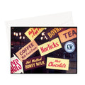 Horlicks and Luncheon Vouchers by Bob Hyde, 1960s - Greeting Card