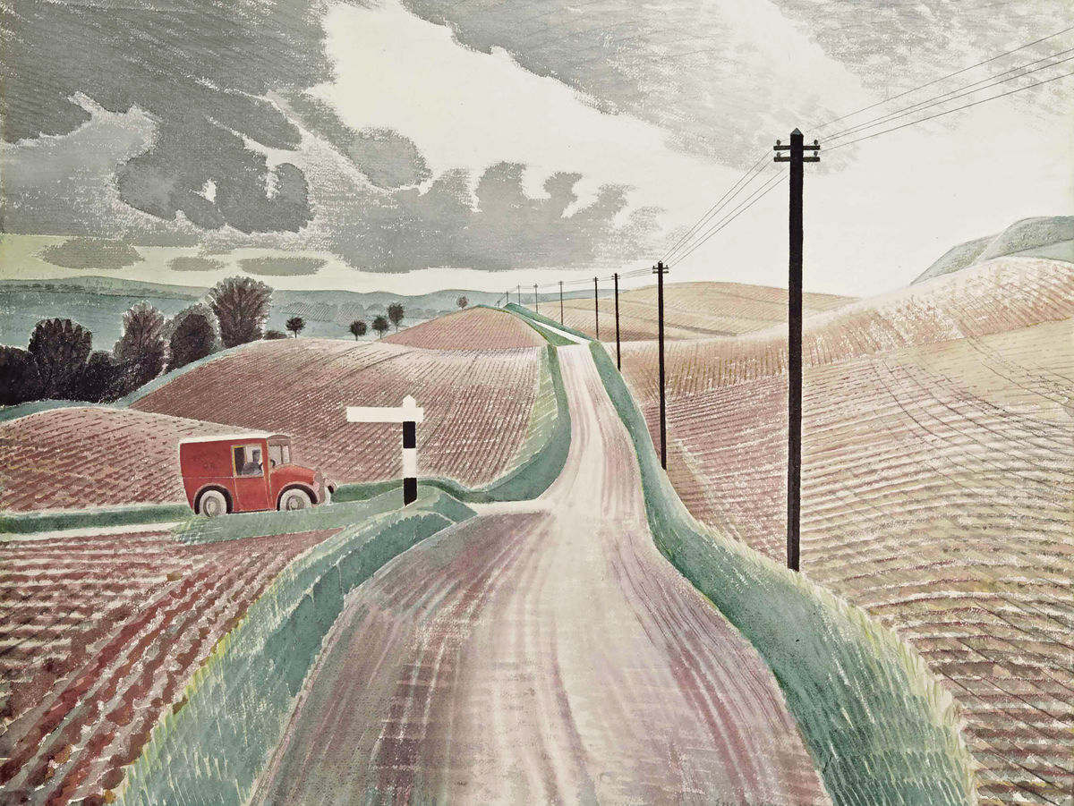 Wiltshire Landscape by Eric Ravilious - 1937