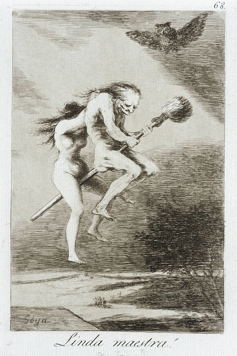 Pretty Teacher! From Los Caprichos by Goya - 1799