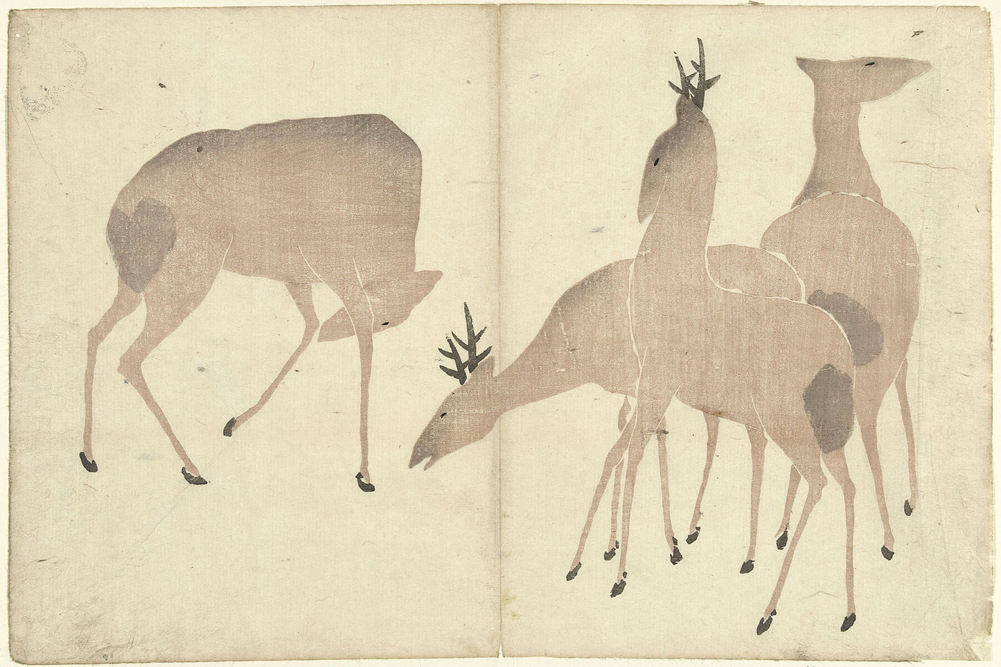 Vier Herten (Four Deer)  Nakamura Hôchû - 1826