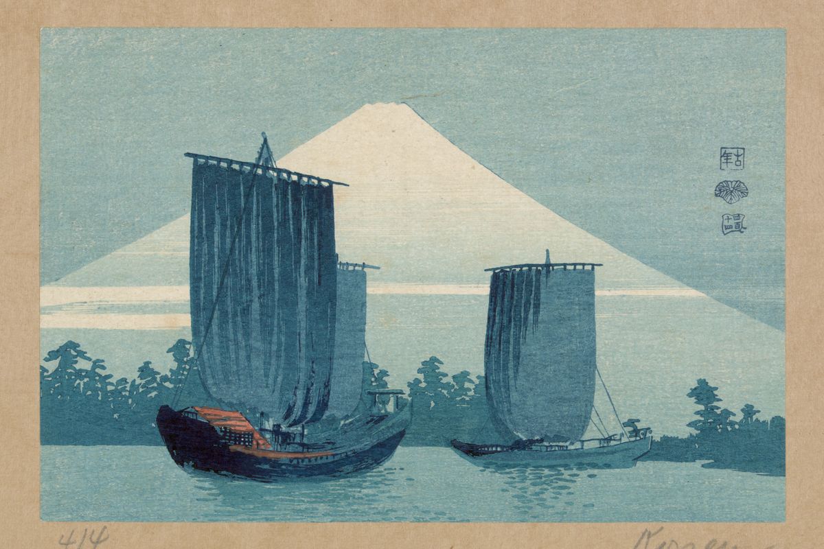 Fuji Ni Hansen by Uehara Konen - 1900
