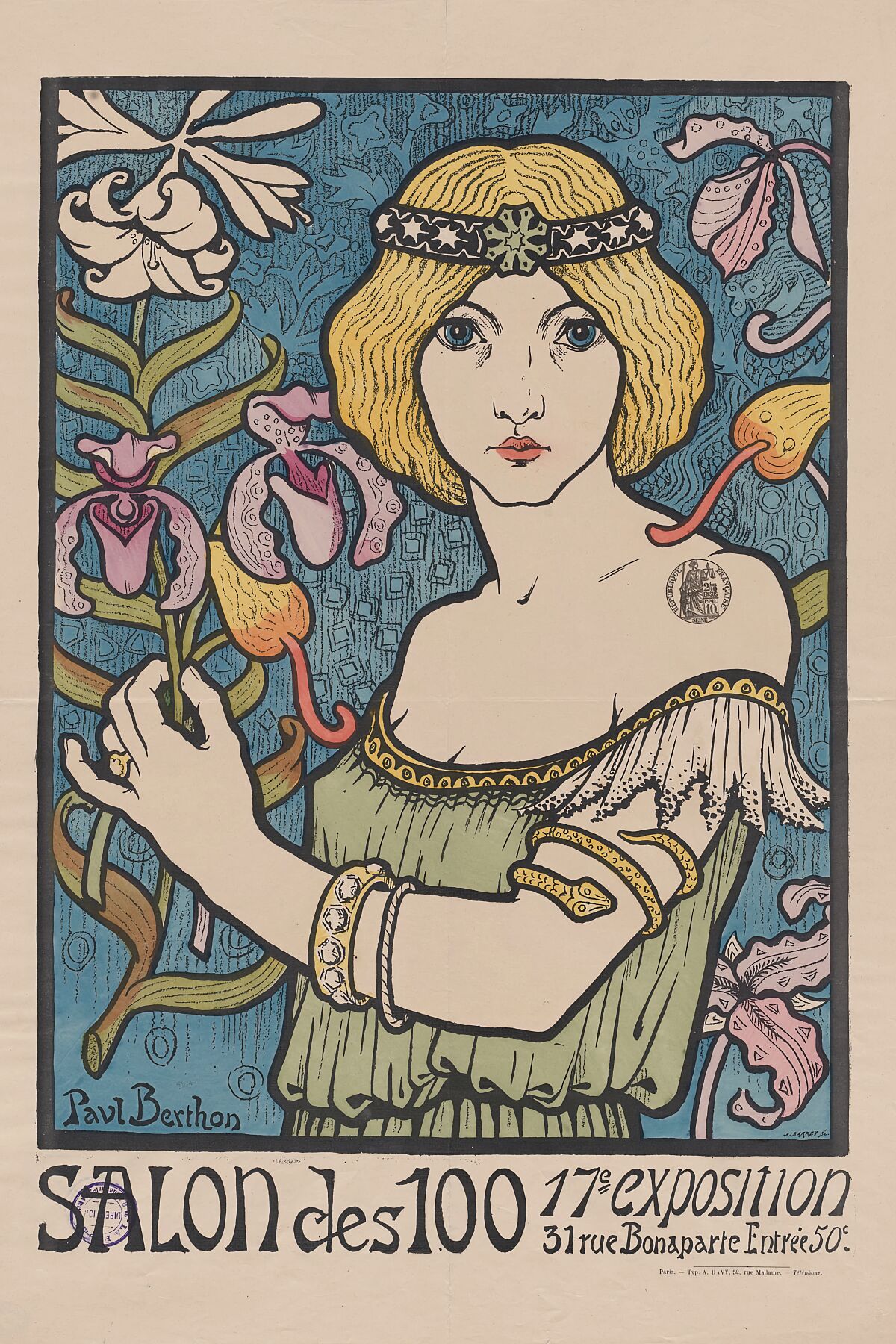 Salon des Cent, 17e Exposition by Paul Berthon - 1897