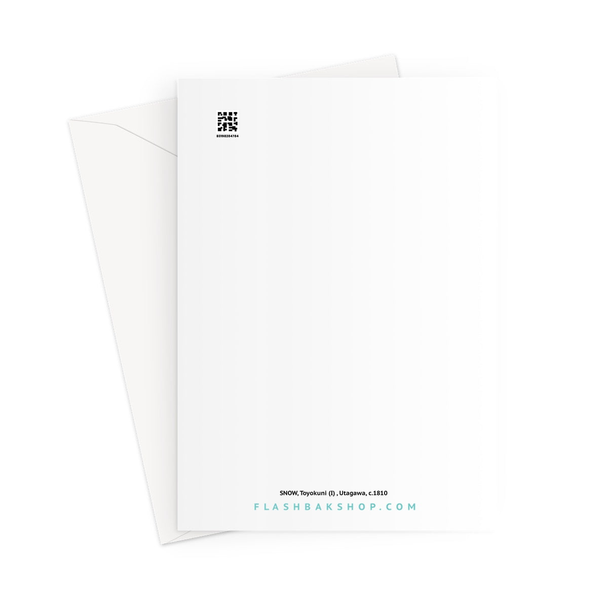 Snow by Utagawa c, 1800 - Greeting Card