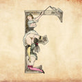 Letter F Print from Joseph Apoux's Erotic Alphabet - 1880