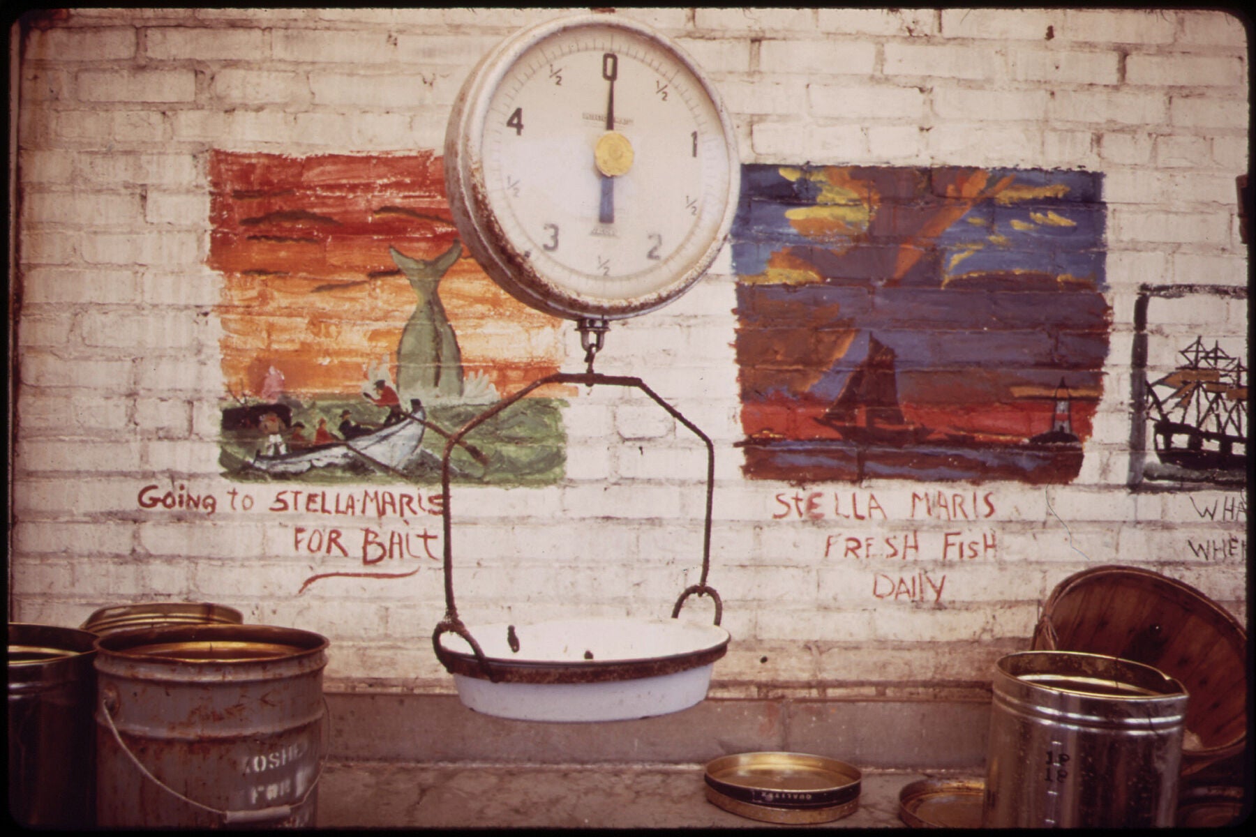 Fish Store in Sheepshead By Arthur Tress - 1973