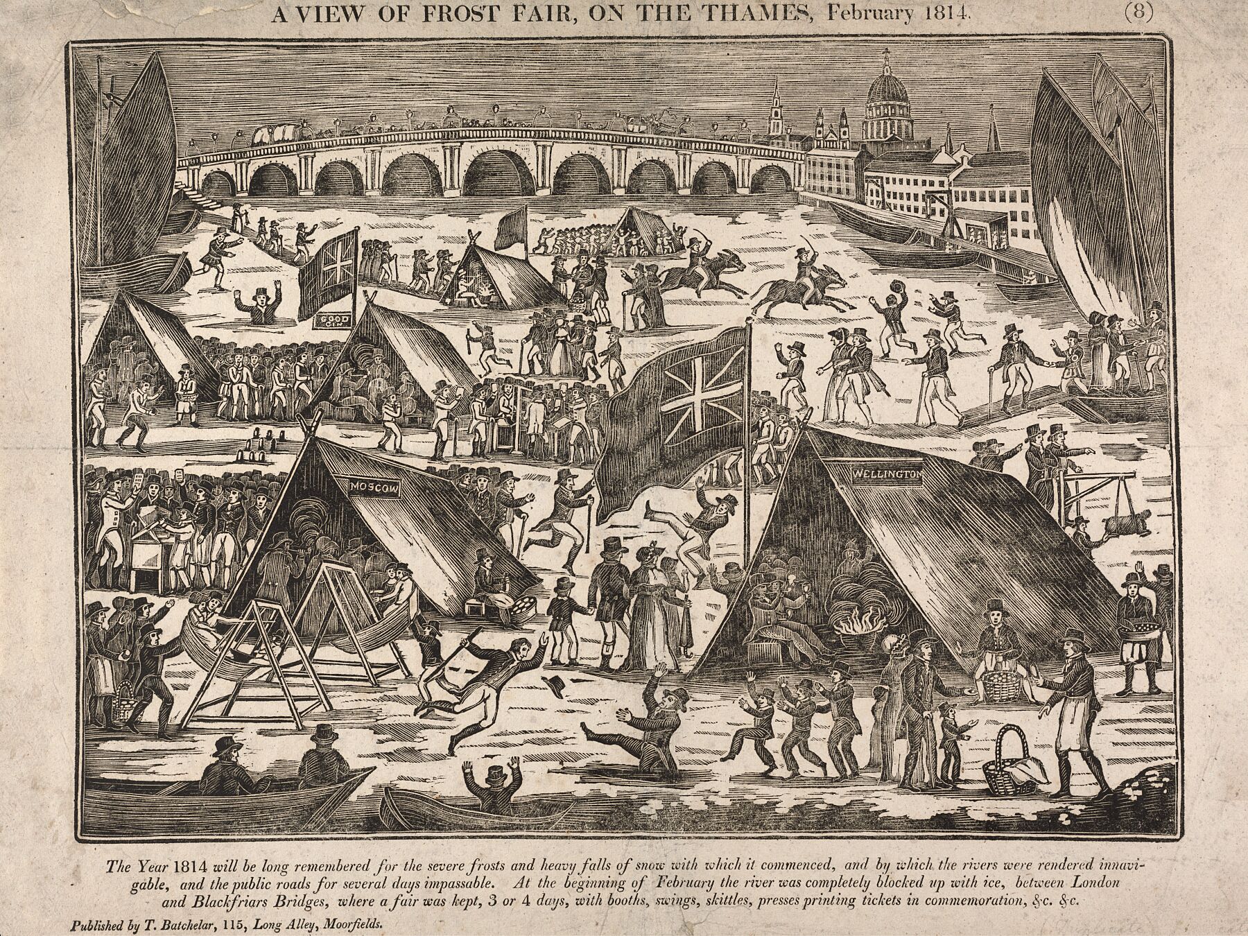 A View of Frost Fair, on the Thames - February 1814