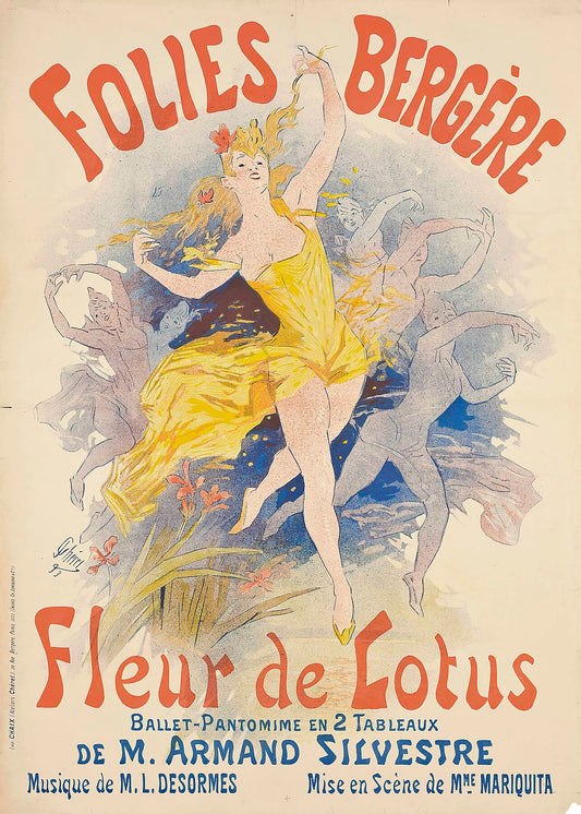 FOLIES BERGÉR by Jules Chéret - c.1893