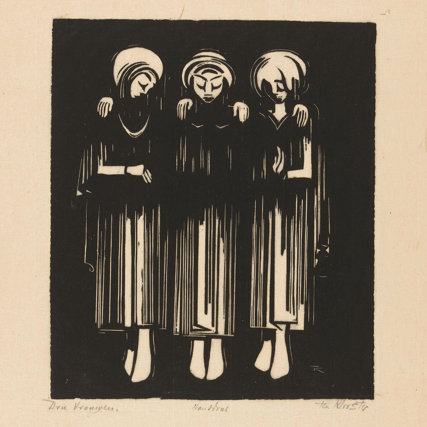 Three Women by Johannes Frederik Engelbert ten Klooster - 1921