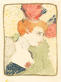 Bust of Mlle. Marcelle Lender (Mlle. Marcelle Lender, en buste) by Henri de Toulouse-Lautrec - 1895