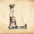 Letter L Print from Joseph Apoux's Erotic Alphabet - 1880