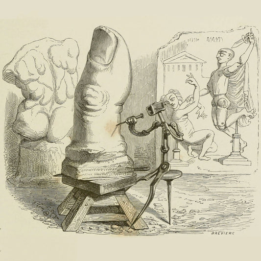 Escultor de 'Un Autre Monde' de JJ Grandville - 1844 