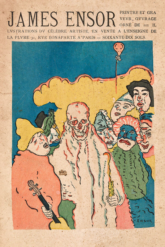 Cover art for Peintre and Graveur by James Ensor - 1899