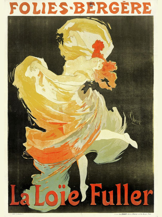 _Folies-Bergère _ La Loïe Fuller_ , Artista- JULES CHÉRET (1836-1932)