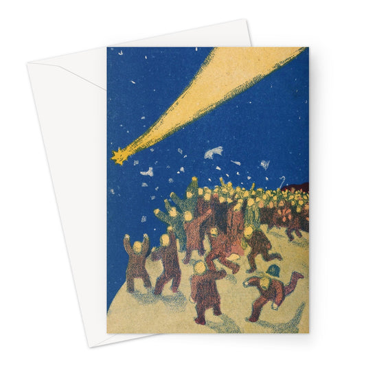 Comet Illustration from French satirical magazine L'Assiette - Greeting Card
