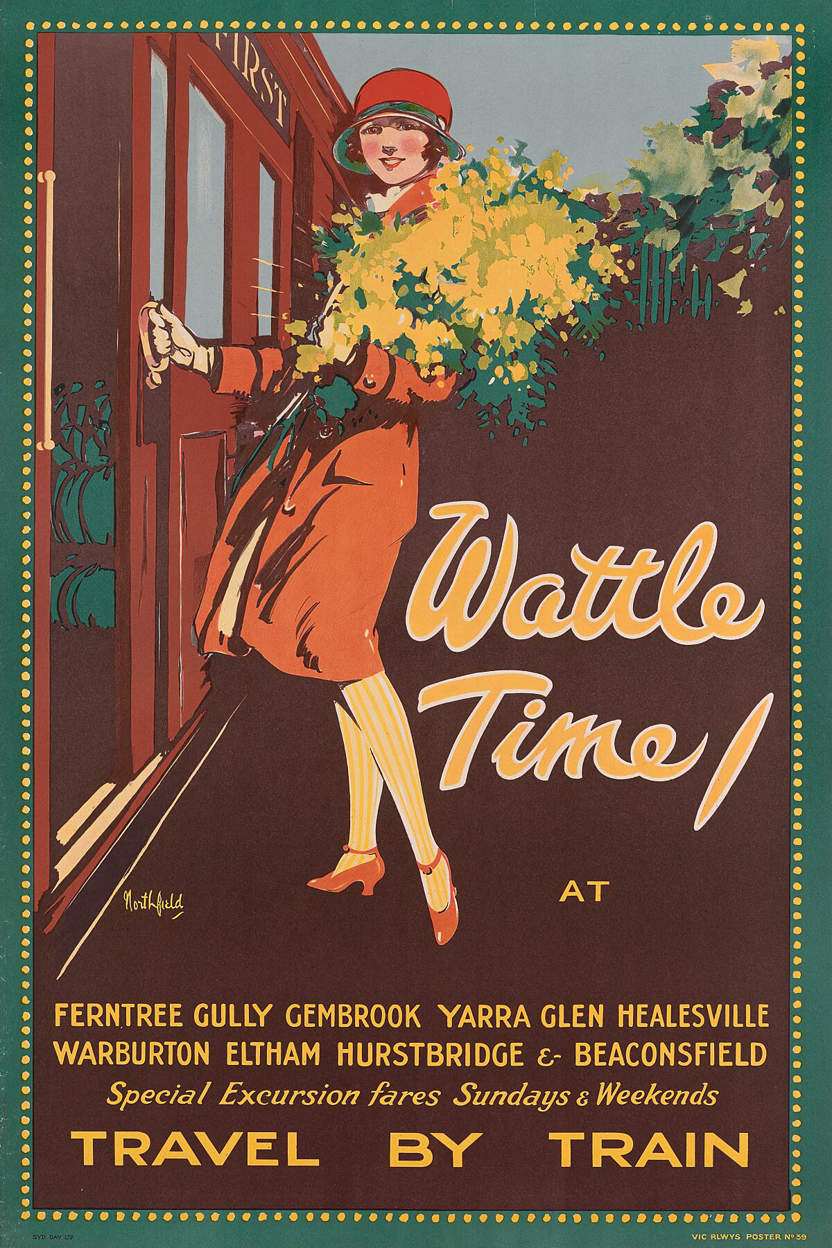 Wattle Time by James Northfield - 1925
