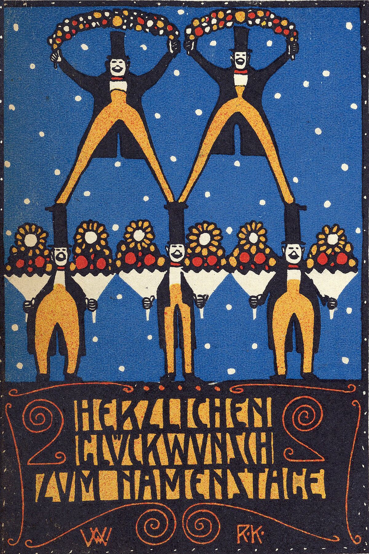 Congratulations on Your Name Day by Rudolf Kalvach, 1907
