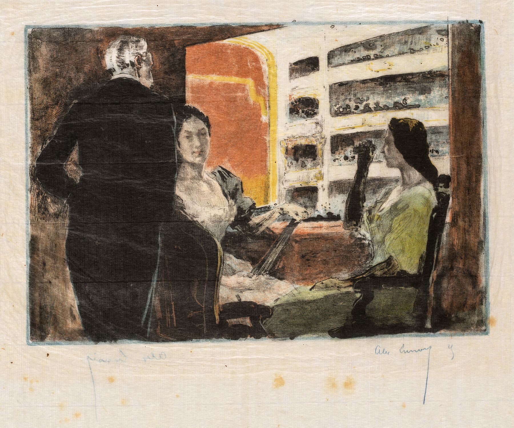 The Opera Box (La Loge de L'Opera) by Alexandre Lunois - 1894