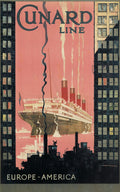 KENNETH D. SHOESMITH (1890-1939) CUNARD LINE _ EUROPE - AMERICA _ [AQUITANIA.] Circa 1925.