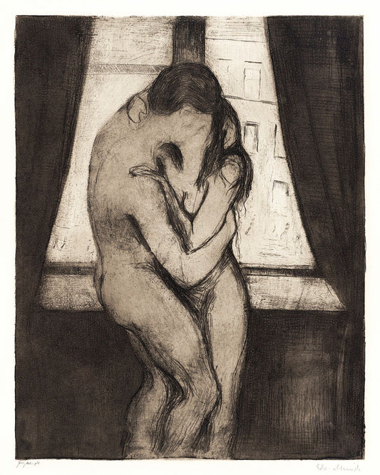 The Kiss by Edvard Munch - 1895