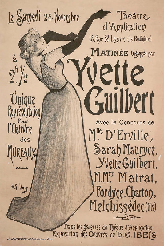 Yvette Guilbert por Henri-Gabriel Ibels - 1894 