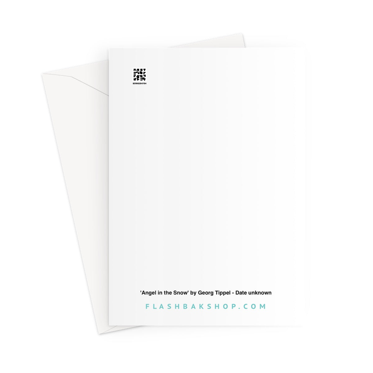 Angel in the Snow by Georg Tippel - Greeting Card