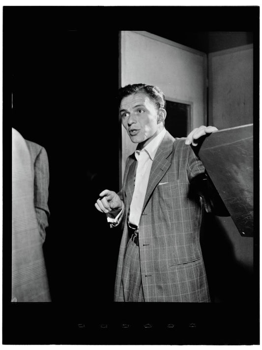 Frank Sinatra at Liederkrantz Hall by William P. Gottlieb - 1947