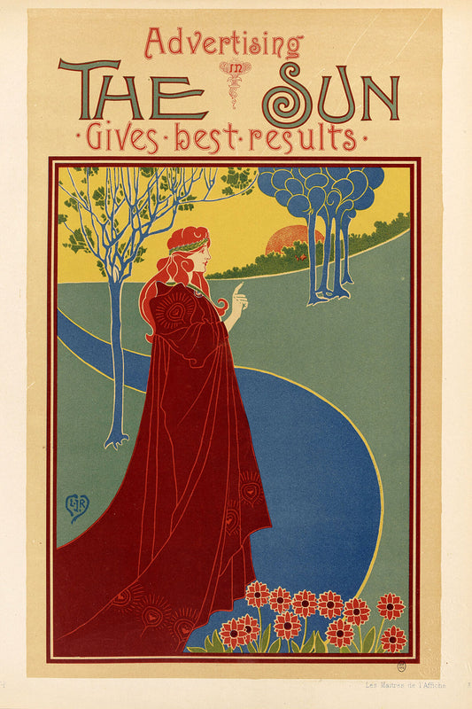 Advertising The Sun by Louis John Rhead - 1895