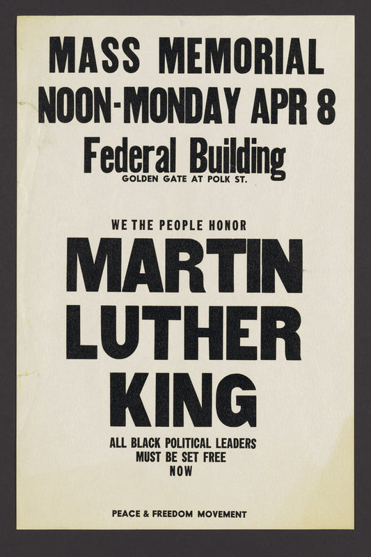 Memorial for Dr. Martin Luther King - 1970